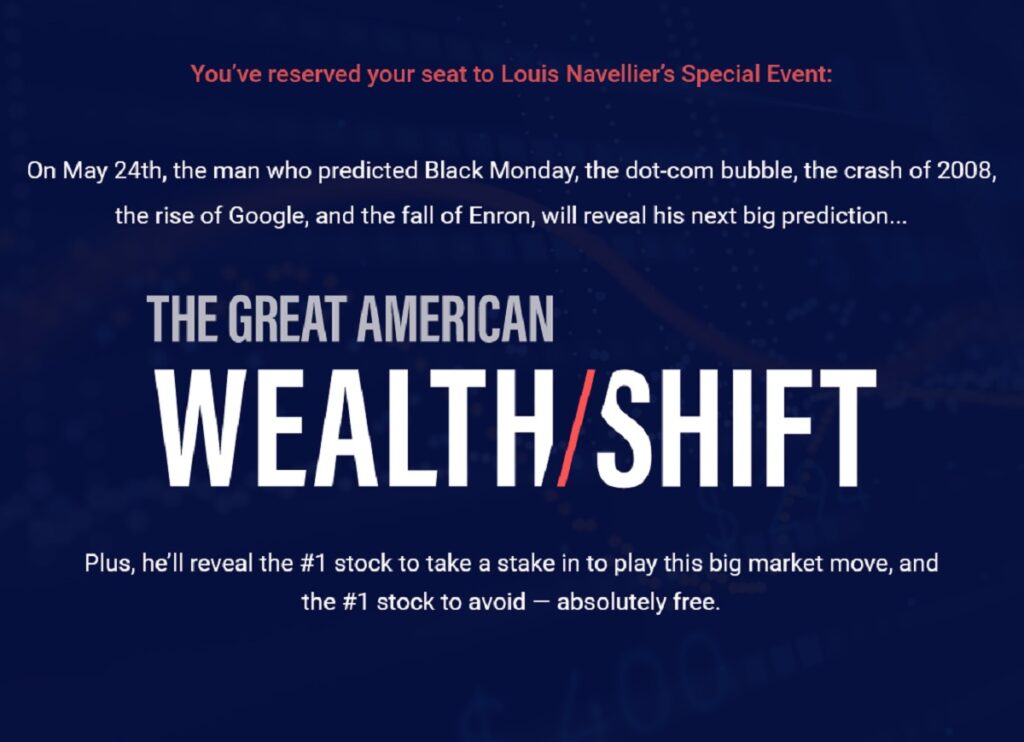 Louis Navellier's The Great American Wealth Shift - Could this massive wealth shift ruin your retirement?