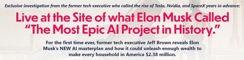 jeff brown elon musk 50x blueprint terafab stock